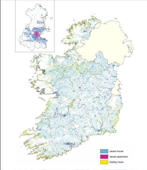 Map of vacant properties in Ireland
